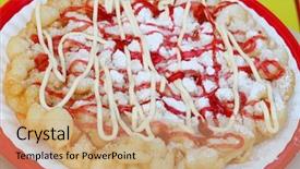  Presentation with funnel - Colorful slides enhanced with funnel cake backdrop and a coral colored foreground