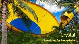  Presentation with funnel - Cool new PPT layouts with funnel-water-attraction backdrop and a tawny brown colored foreground