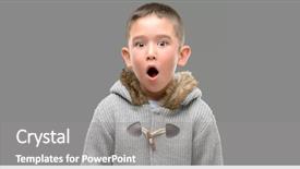  Presentation with dark - PPT theme enhanced with funny - dark haired little child wearing background and a gray colored foreground