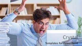  Presentation with accountant - Beautiful PPT layouts featuring funny-accountant-bookkeeper-working backdrop and a  colored foreground