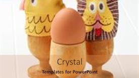  Presentation with funny animal - PPT layouts with funny-animal-egg-cosies background and a gold colored foreground