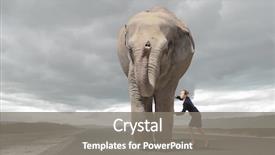  Presentation with effort - Amazing presentation design having funny business - businesswoman making effort to move backdrop and a gray colored foreground