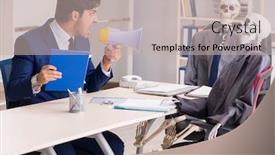  Presentation with skeletons - Beautiful presentation featuring funny-business-meeting-with-boss backdrop and a mint green colored foreground