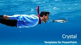  Presentation with underwater - Slide set featuring health science - drug kidney - part background and a lemonade colored foreground