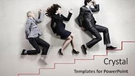  Presentation with acting - Audience pleasing PPT layouts consisting of funny businesspeople lying on floor backdrop and a light gray colored foreground