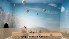  Presentation with box carton - Amazing PPT layouts having funny cartoon image of businessman backdrop and a  colored foreground