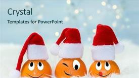  Presentation with santa - Audience pleasing PPT theme consisting of funny characters from the original backdrop and a sky blue colored foreground