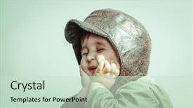  Presentation with war and peace - PPT layouts featuring funny child dressed in militar background and a soft green colored foreground