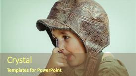  Presentation with cute - Slide deck consisting of funny child dressed in militar background and a tawny brown colored foreground