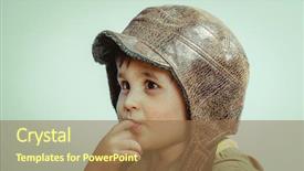  Presentation with cute - Beautiful theme featuring funny child dressed in militar backdrop and a coral colored foreground