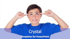  Presentation with medical evaluation of 5 years old boy - Amazing slide deck having funny child with ten years backdrop and a cobalt blue colored foreground