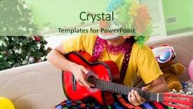  Presentation with celebration - Beautiful slides featuring funny clown in christmas celebration backdrop and a  colored foreground