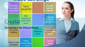  Presentation with cinematography video movie cinema concept - Presentation theme enhanced with funny-concept-with-video-call background and a light blue colored foreground