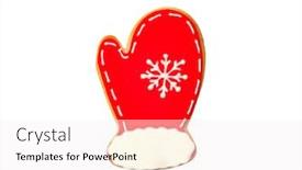  Presentation with cookie - Theme having funny cookie for christmas isolated on a white background background and a white colored foreground