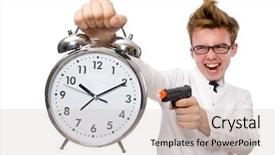  Presentation with scroll paper isolated on white - PPT theme having funny doctor isolated on white background and a  colored foreground