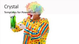  Presentation with frames isolated on white brown - PPT layouts consisting of funny drinking christmas - male clown isolated on white background and a sky blue colored foreground