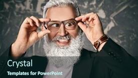  Presentation with vision - PPT layouts enhanced with funny-fat-man background and a wine colored foreground