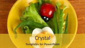  Presentation with kids food - Beautiful presentation theme featuring funny foods - fun food for kids isolated backdrop and a  colored foreground