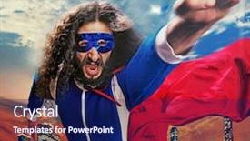  Presentation with mighty mississippi in new orleans - Audience pleasing theme consisting of funny guy as a mighty backdrop and a navy blue colored foreground