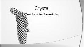  Presentation with space suit - Colorful slide set enhanced with funny-guy-in-morphsuit-body backdrop and a white colored foreground