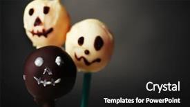  Presentation with lolly - Theme with funny halloween cake pops background and a  colored foreground