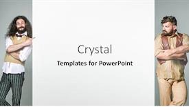  Presentation with funny - Colorful PPT layouts enhanced with funny-hipster-guys-lots backdrop and a white colored foreground