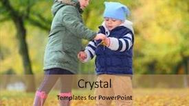  Presentation with bacteria for kids - Beautiful slides featuring funny kids playing in yellow backdrop and a yellow colored foreground