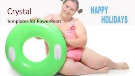  Presentation with lifeguard - Theme featuring funny lifeguard with life buoy background and a lemonade colored foreground