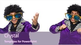  Presentation with man lust - Amazing slide deck having funny man in velvet costume backdrop and a violet colored foreground