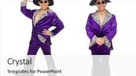  Presentation with elegant man in glasses optics - Presentation featuring funny man wearing sombrero background and a white colored foreground