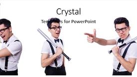  Presentation with bat mitzvah - Presentation theme enhanced with funny man with baseball bat background and a white colored foreground