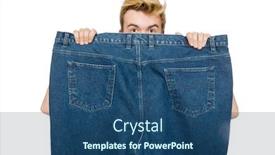  Trousers PPT template - PPT layouts consisting of funny-man-with-trousers-isolated background and a ocean colored foreground