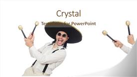  Presentation with latino - Amazing PPT layouts having collage latino - funny mexican with maracas isolated backdrop and a cream colored foreground