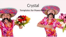  Presentation with folklore mexican - Theme enhanced with funny mexican with sombrero hat background and a  colored foreground