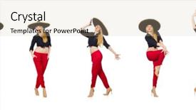  Presentation with mexican - PPT theme featuring funny mexican with sombrero hat background and a coral colored foreground