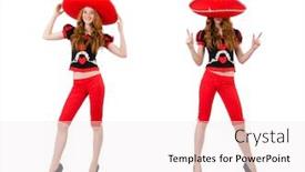  Presentation with mexican - Audience pleasing PPT theme consisting of funny-mexican-with-sombrero-hat backdrop and a sky blue colored foreground