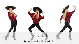  Presentation with mexican - Audience pleasing PPT theme consisting of funny-mexican-woman-wearing-sombrero backdrop and a white colored foreground