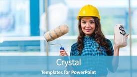  Presentation with woman in pain - Cool new theme with funny money - nice young woman painer working backdrop and a  colored foreground