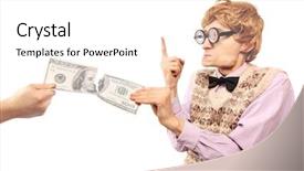  Presentation with tax assessor - Slide deck consisting of funny money - paying too much tax similar background and a white colored foreground