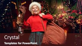  Presentation with next year - Theme having funny-naughty-girl-holding background and a tawny brown colored foreground