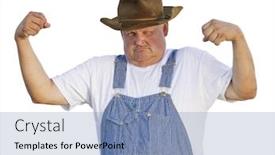  Presentation with flexing - Beautiful PPT layouts featuring funny old man flexing muscles clipping path included backdrop and a teal colored foreground
