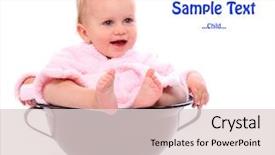  Presentation with child development brain - Slide set featuring funny picture of a happy background and a lemonade colored foreground