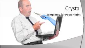  Presentation with funny - Slides consisting of funny picture of a surprised background and a white colored foreground