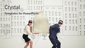  Presentation with funny - Presentation featuring happy couple of thieve background and a light gray colored foreground