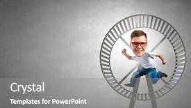  Presentation with funny cartoon - Cool new PPT layouts with funny picture of running man backdrop and a  colored foreground