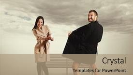  Presentation with take - PPT theme with abstract background of pink petal lotus flower background and a lemonade colored foreground