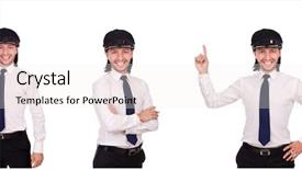  Presentation with medical pill medicine white blue - Audience pleasing slide deck consisting of funny pilot isolated on white backdrop and a sky blue colored foreground