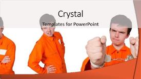  Presentation with prison - Amazing PPT layouts having funny prison inmate in concept backdrop and a white colored foreground