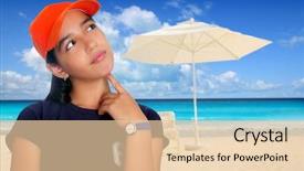  Presentation with ethnicity - Audience pleasing theme consisting of funny school - latin teen girl hispanic ethnicity backdrop and a lemonade colored foreground