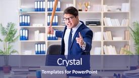  Presentation with angry animals - Beautiful theme featuring funny stacks - angry aggressive businessman backdrop and a navy blue colored foreground